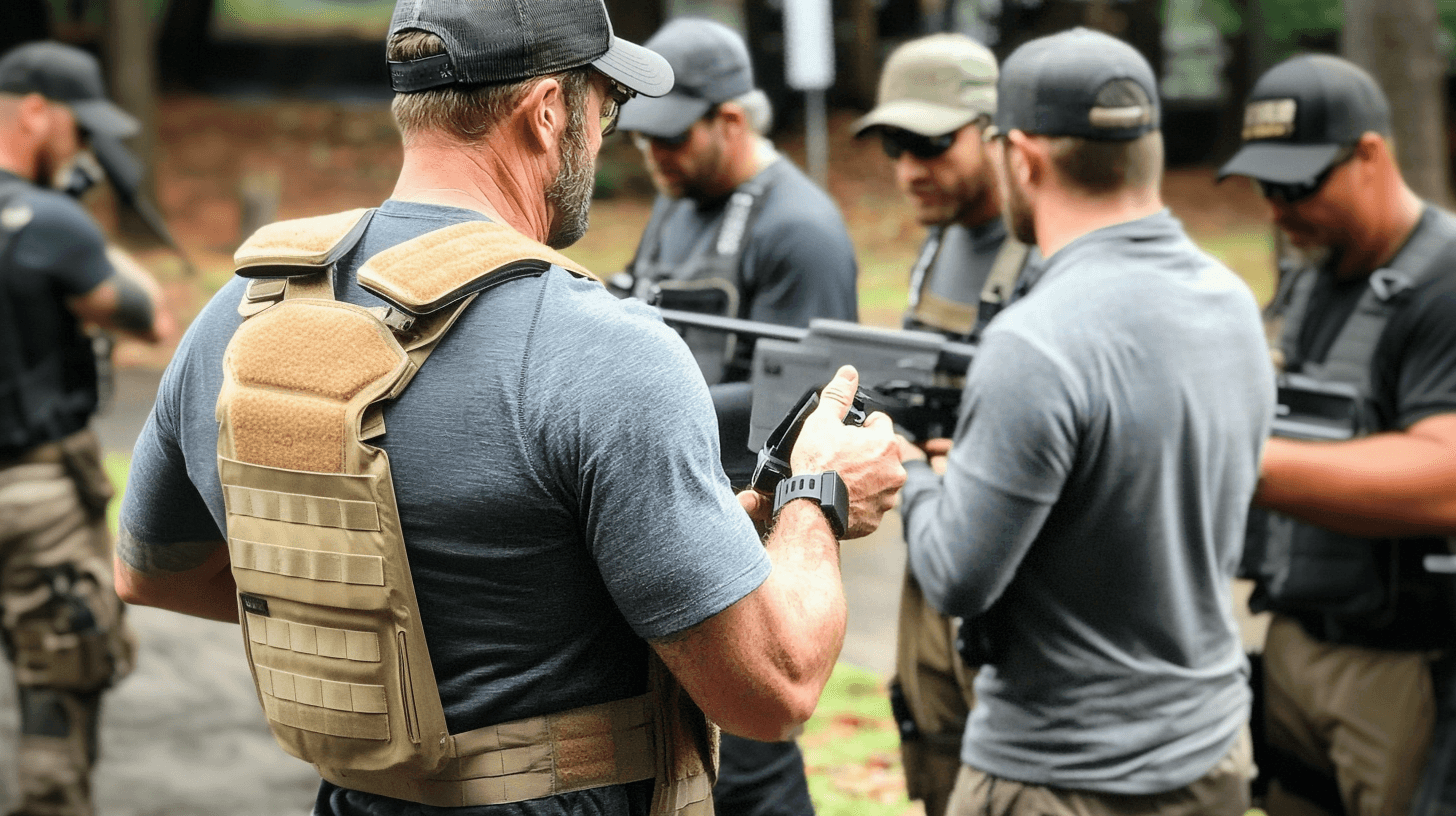 Tactical training instructor briefing team